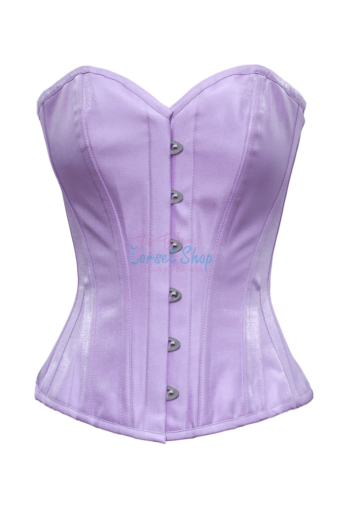 Eduard Lavender Shimmer Satin Overbust Corset