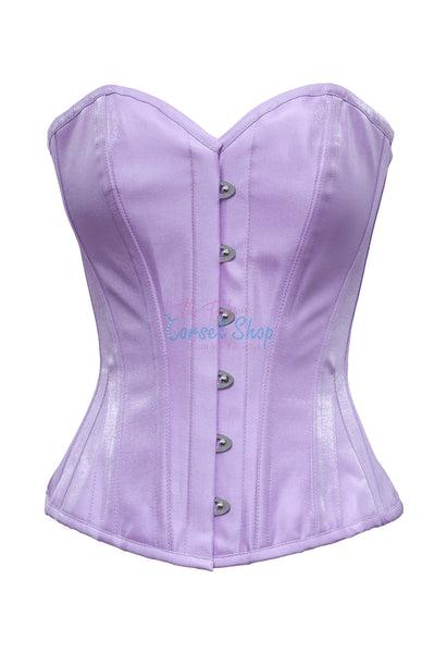 Eduard Lavender Shimmer Satin Overbust Corset