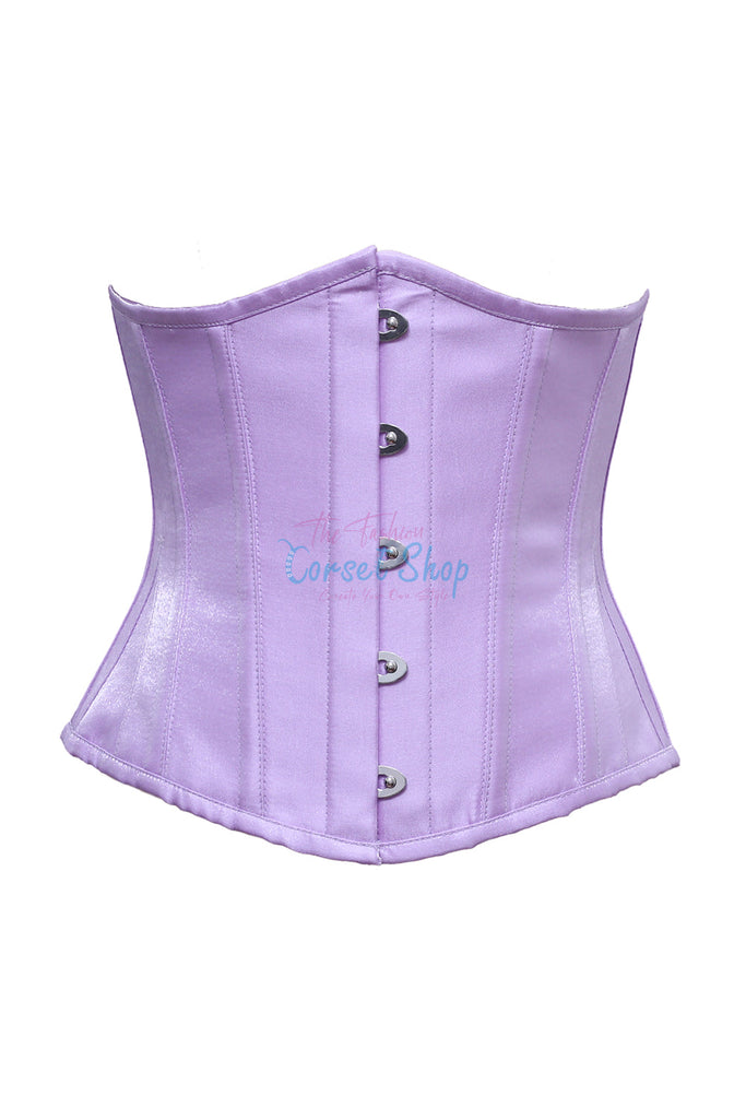 Olympia Levander Shimmer Satin Underbust Corset