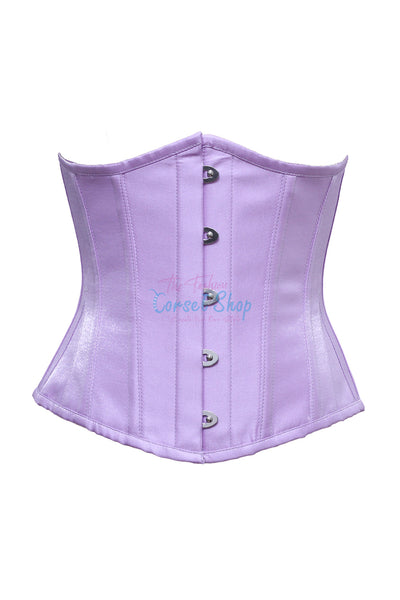 Olympia Levander Shimmer Satin Underbust Corset