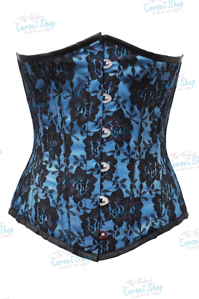 Kehlani Net Overlay Steel Boned Underbust Corset