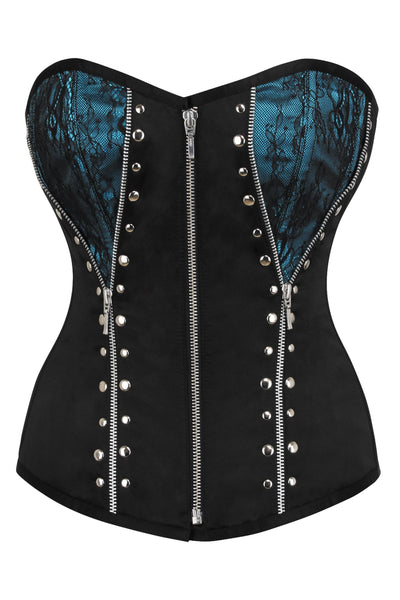 Mingane Satin Overbust Corset - Corsets Queen US-CA
