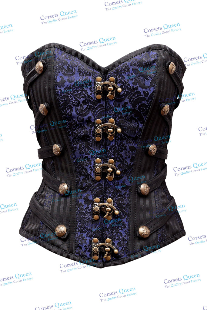 Gabi Steel Boned Brocade Overbust Corset