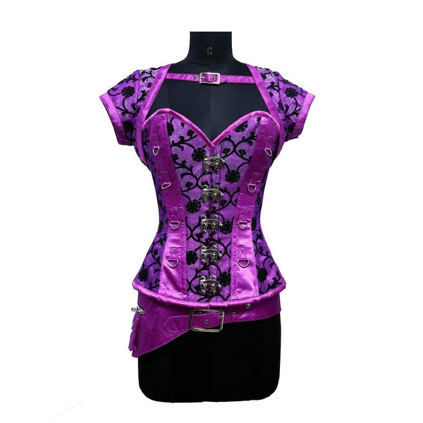 Mona Steampunk Overbust Corset - Corsets Queen US-CA