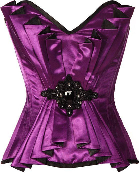 McNeill Satin Embroidered Overbust Corset