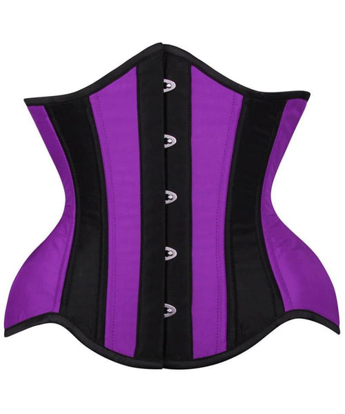 Dane Curvy Purple and Black Waist Training Corset