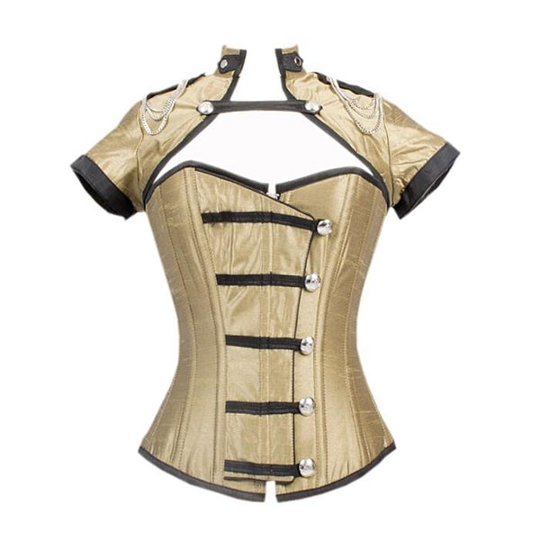 Hugo Gold Button Down Corset And Matching Jacket