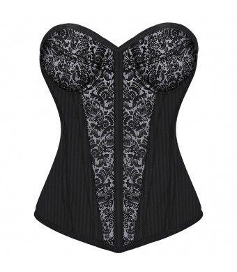Orabella Gothic Overbust Fashion Corset With Cups