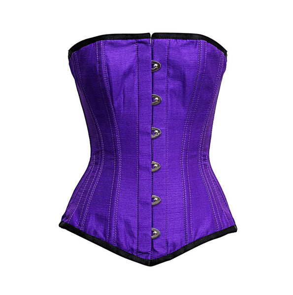 Gizmo Purple dupion Overbust Corset