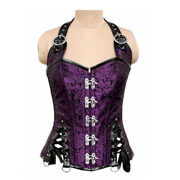 Barr Gothic Overbust Corset With Shoulder Strap
